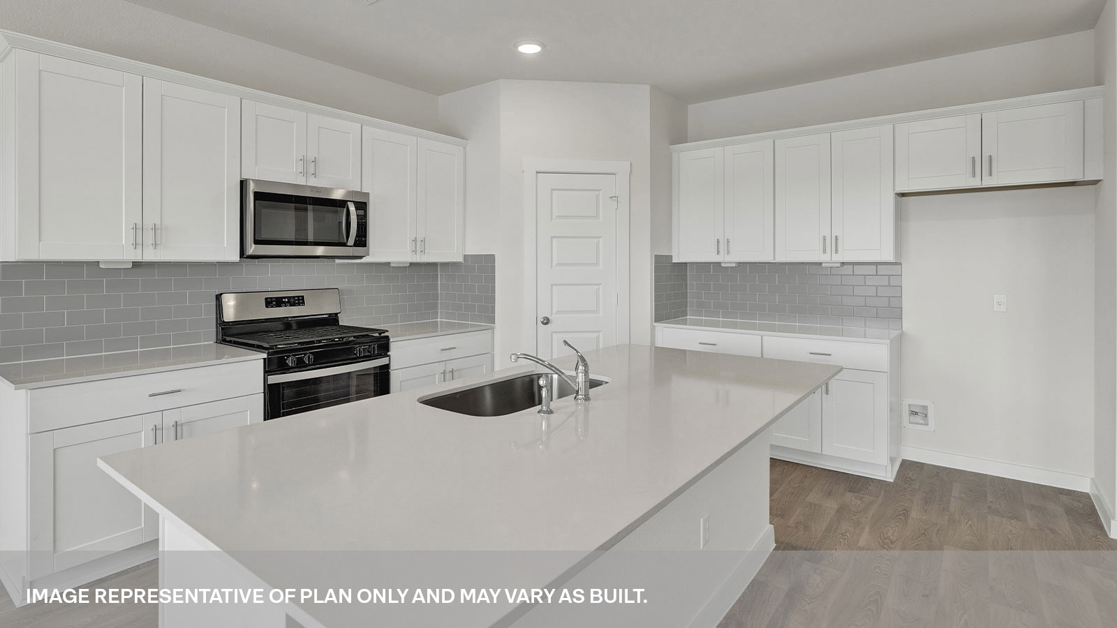 Courtland Floorplan Kitchen Island and Countertops