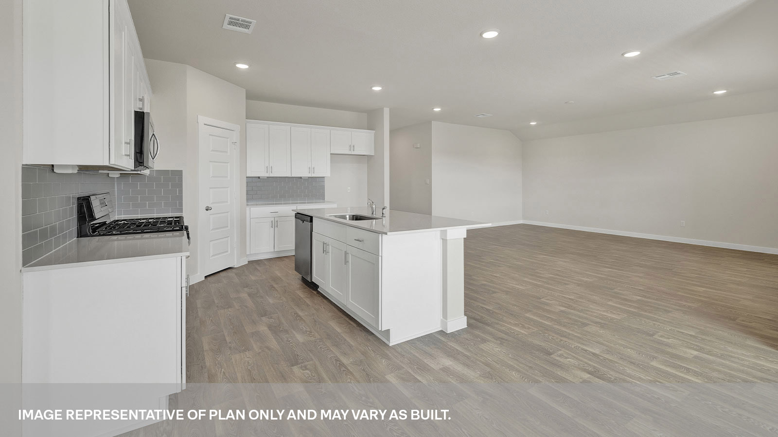 Courtland Floorplan Kitchen Family Room