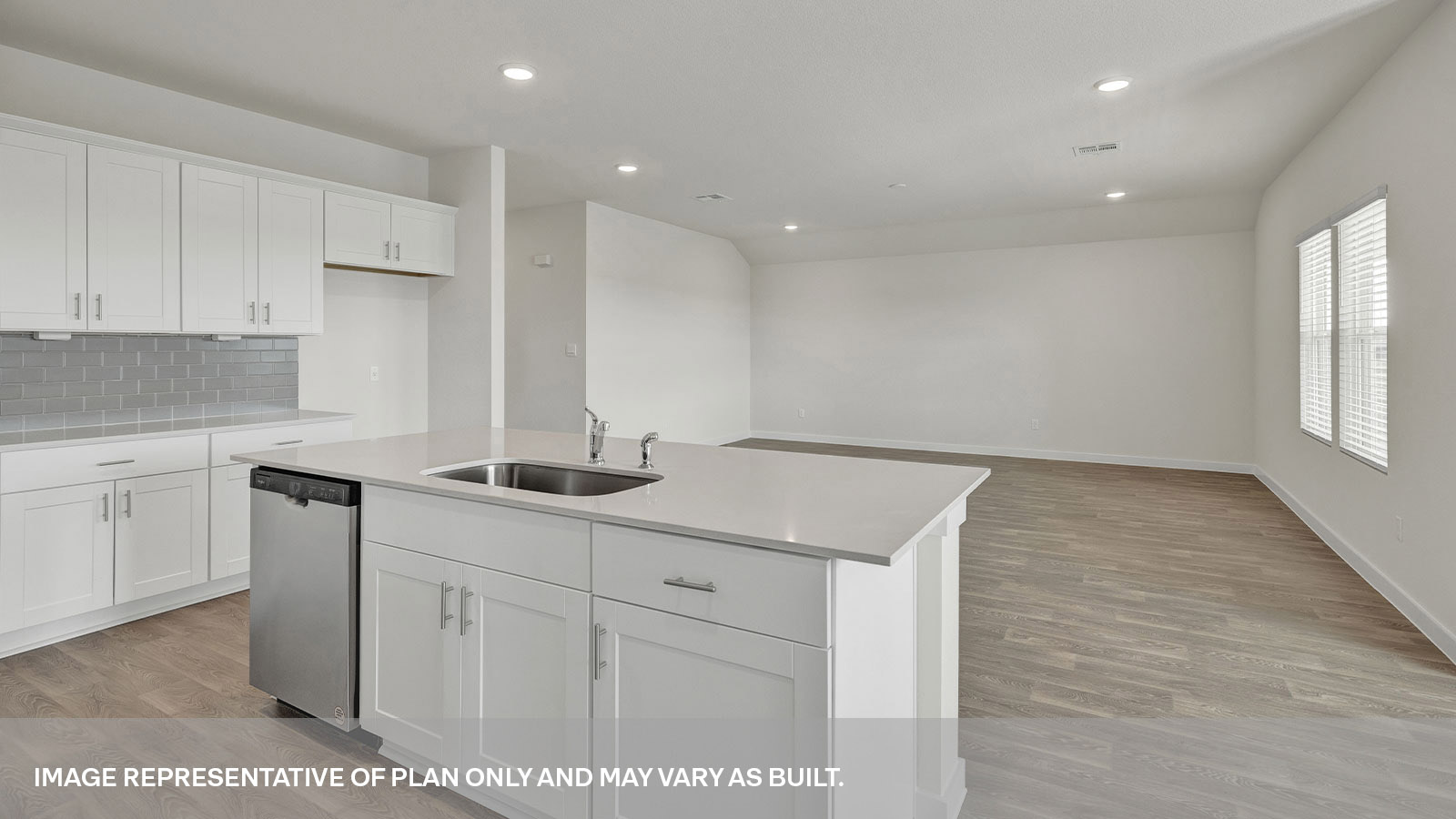 Courtland Floorplan Kitchen Family Room