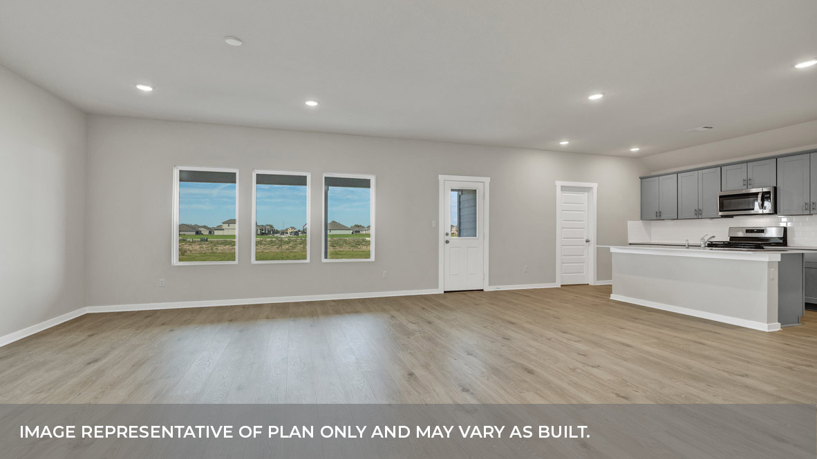 Hartland Ranch Coleman Floorplan Family Room Dining Room