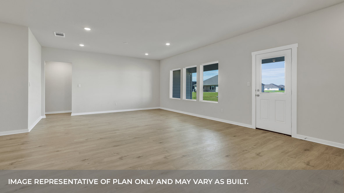 Hartland Ranch Coleman Floorplan Dining Room and Family Room