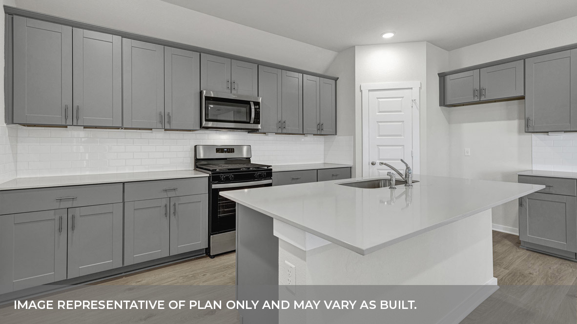 Hartland Ranch Coleman Floorplan Kitchen Island and Countertops