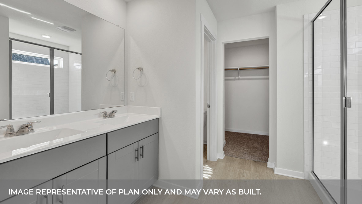 Hartland Ranch Coleman Floorplan Bathroom 1 and closet