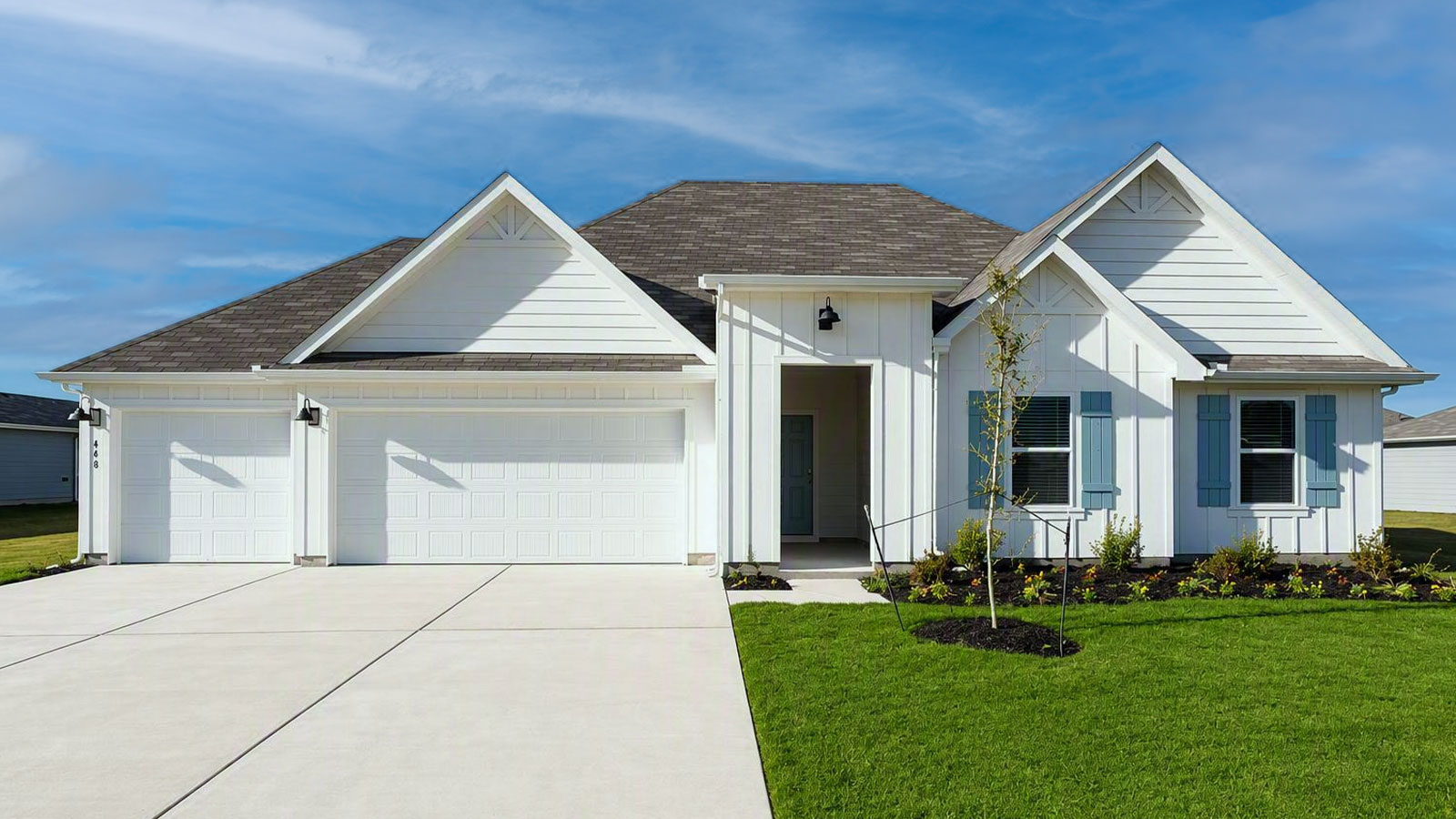 This home — photograph published by the builder