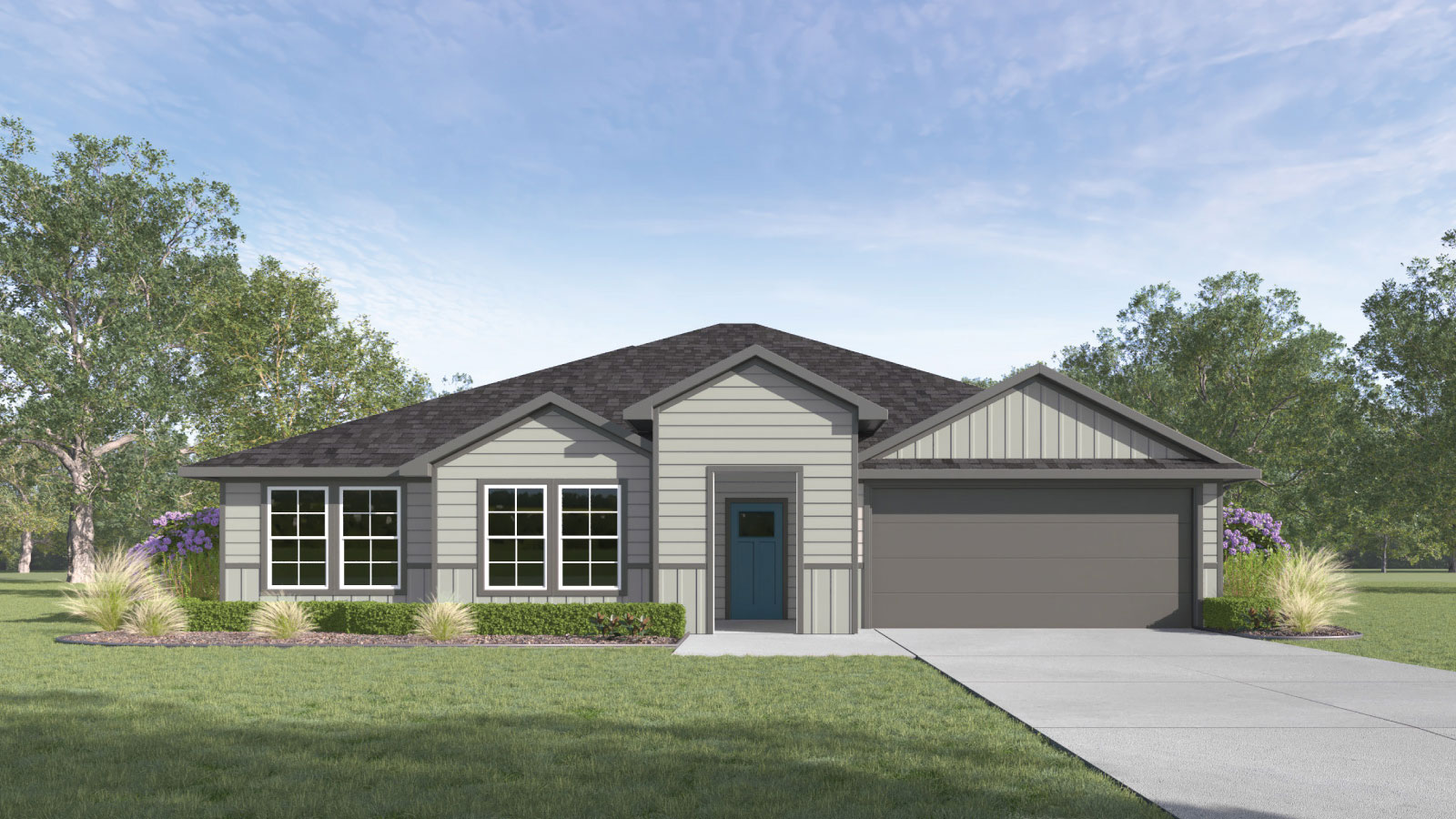 Hartland Ranch K Elevation farmhouse exterior 2 car garage