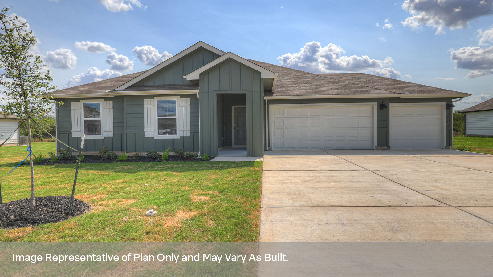Hartland Ranch Dean J Elevation Floorplan 3 bedroom 2 bath One Story