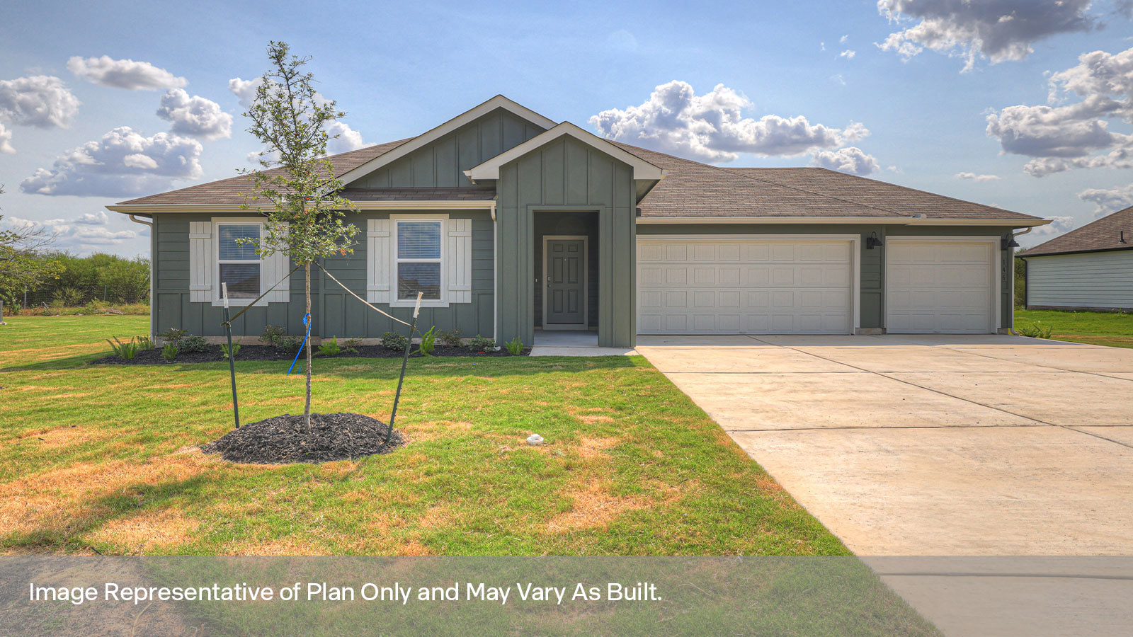 Hartland Ranch Dean J Elevation Floorplan 3 bedroom 2 bath One Story