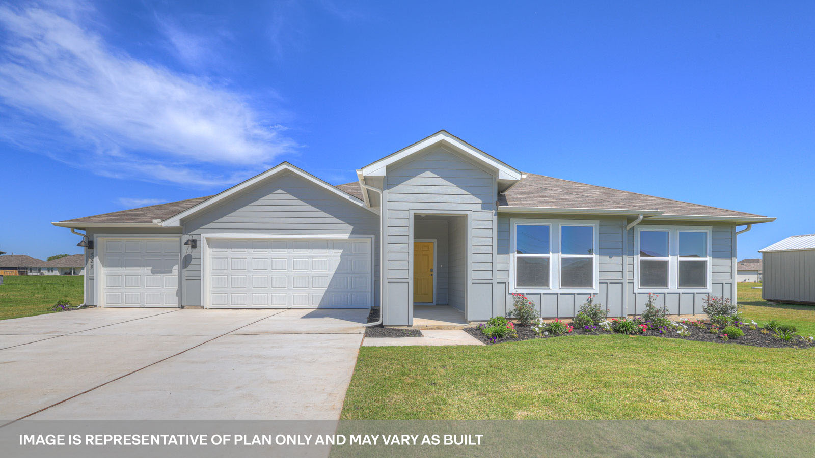 Hartland Ranch Dean Floorplan Exterior Photo 4 Bed 2 Baths 3 Car garage