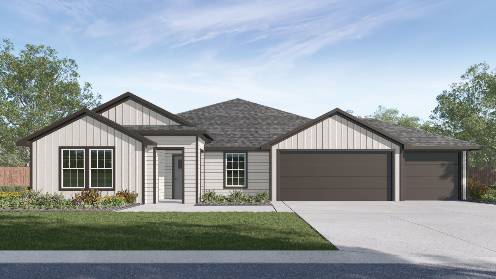 Frisco Floorplan 3 bedroom 2 bath One Story