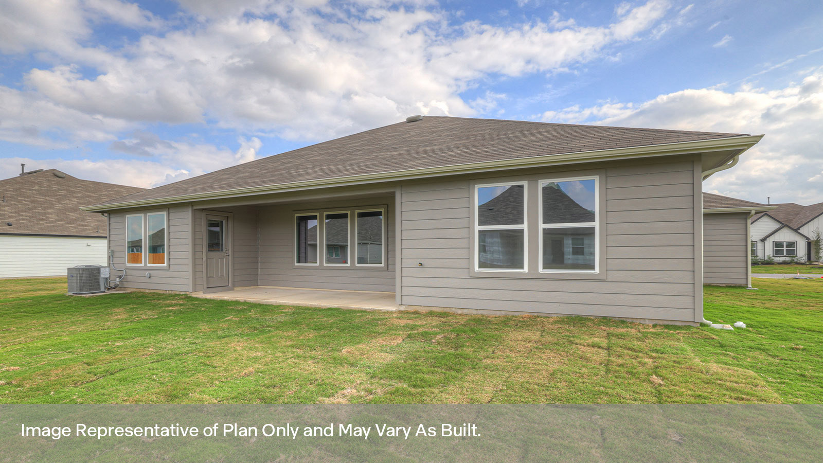 Frisco Floorplan Back Patio and Yard