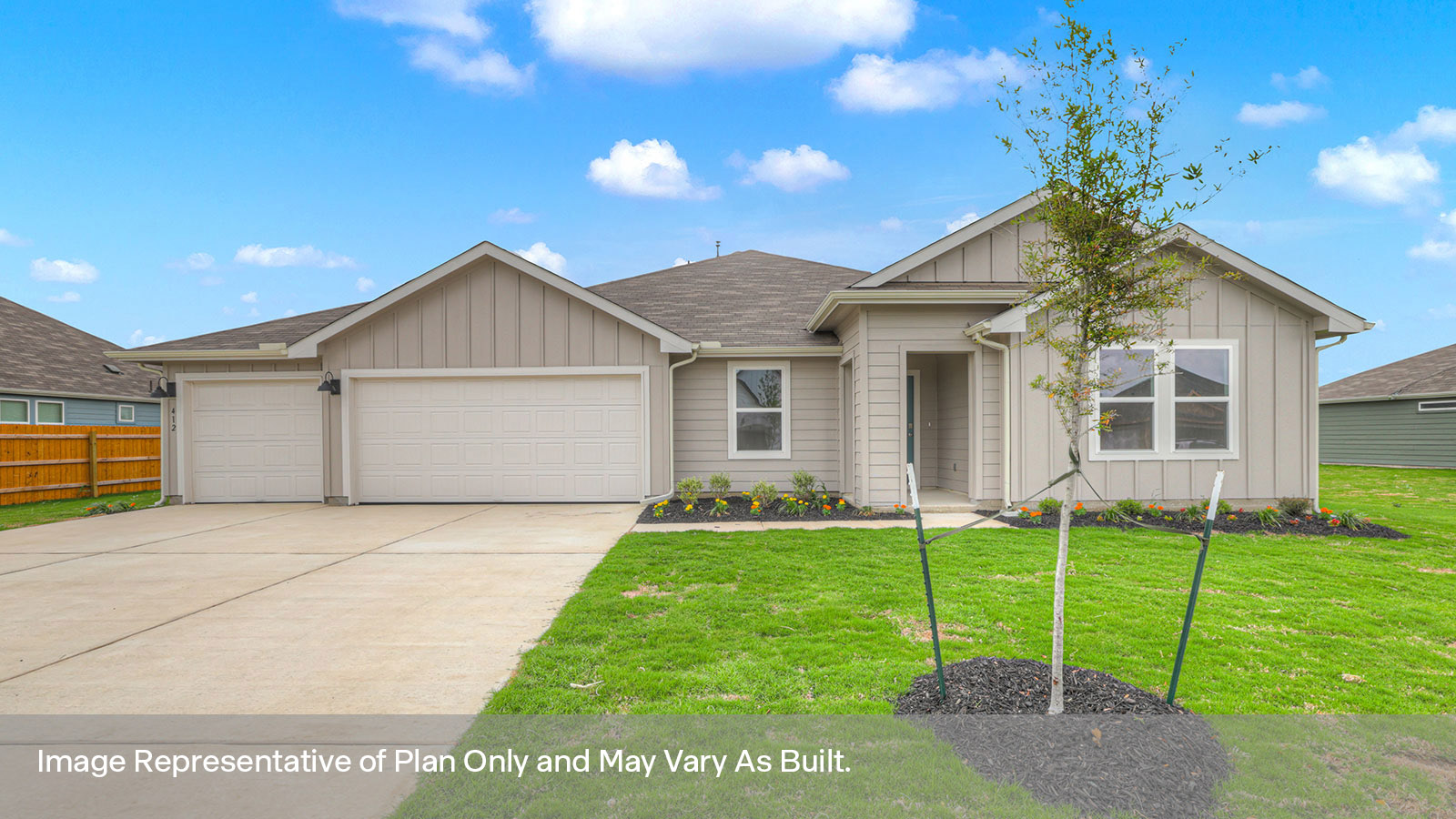 Frisco Floorplan 3 bedroom 2 bath One Story