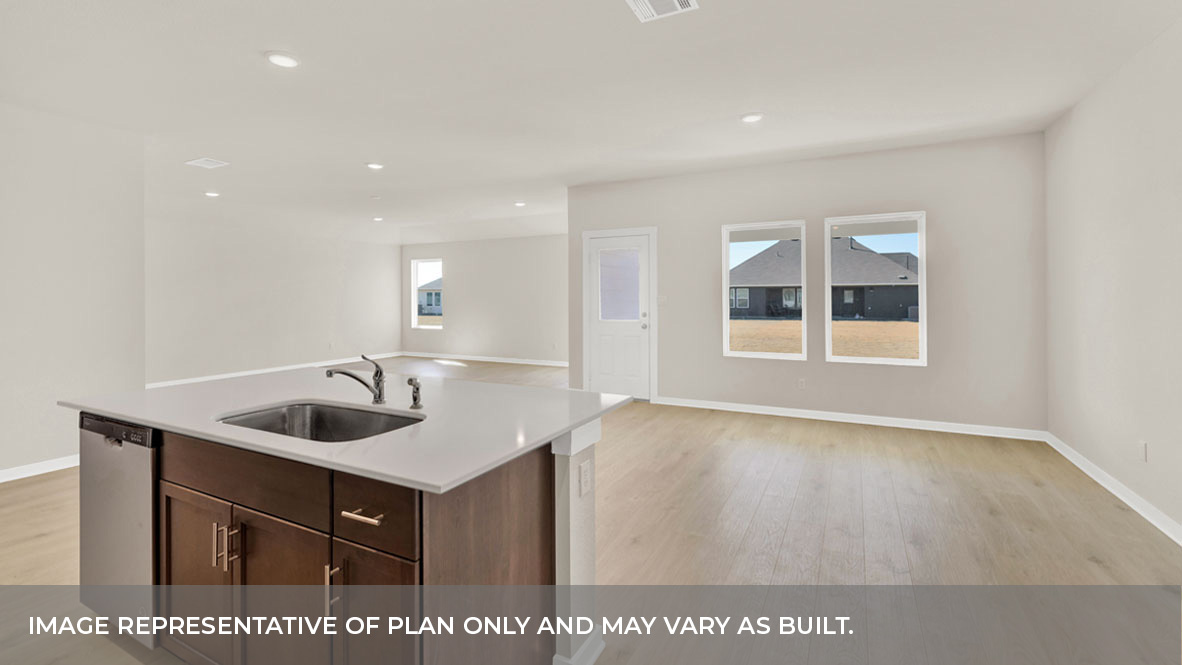 Garland Floorplan Kitchen Island and Dining Room