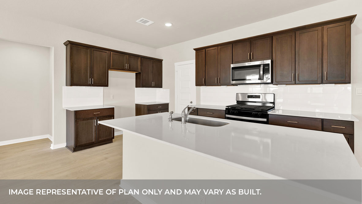 Frisco Floorplan Kitchen Island and Countertops