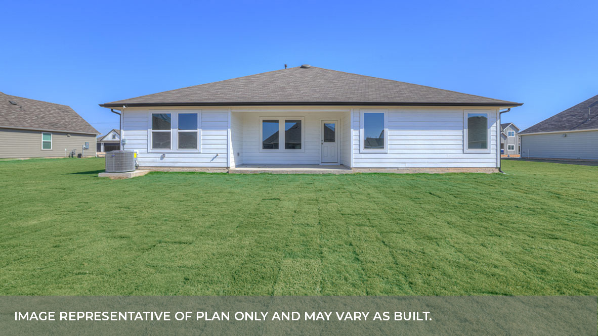 Frisco Floorplan Back Patio and Yard