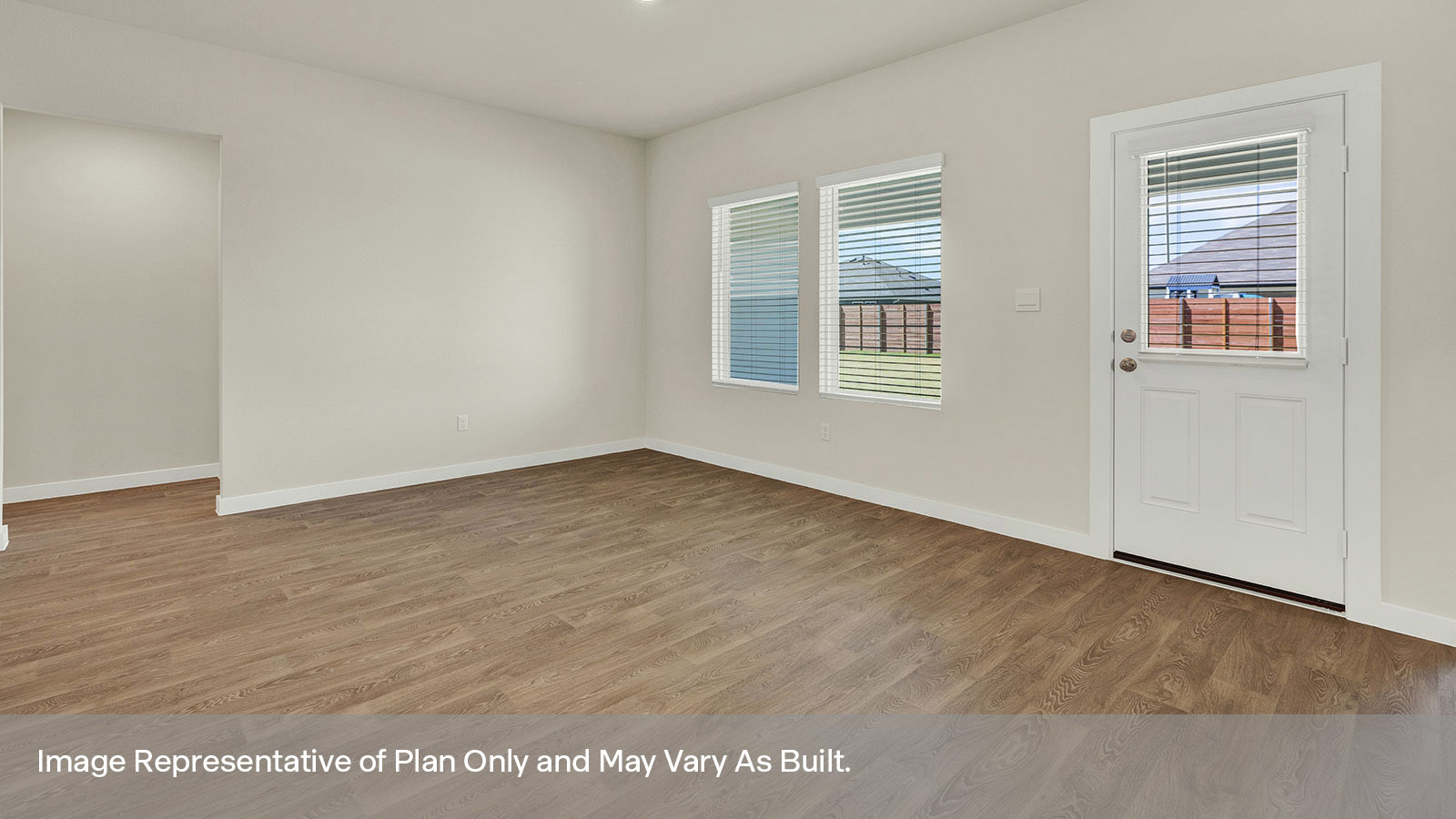 Garland Floorplan Dining Room and Family Room