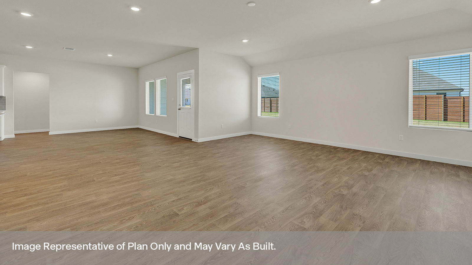 Garland Floorplan Family Room and Dining Room