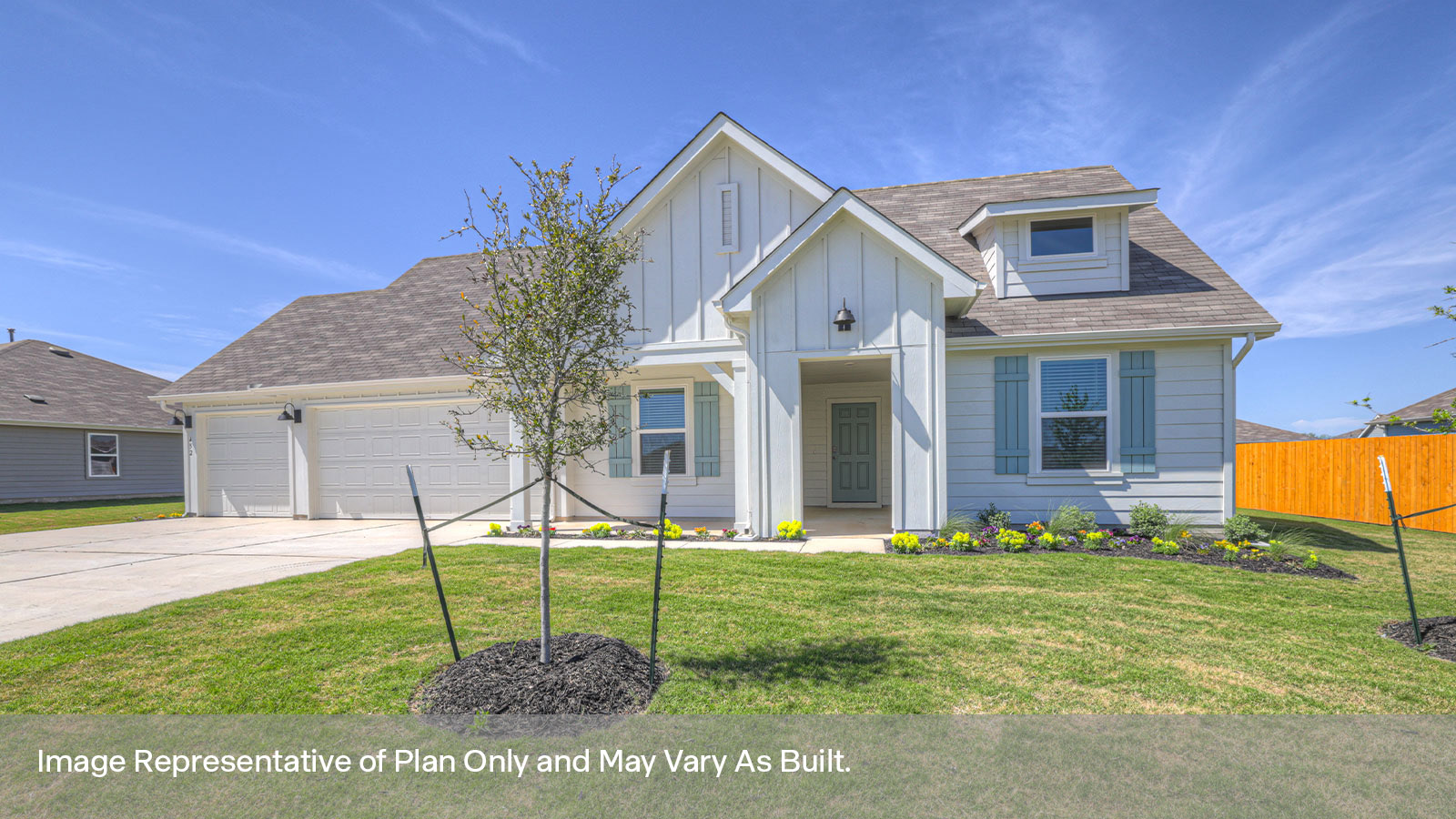Garland Floorplan Exterior Photo 4 bedroom 2 bath One Story