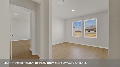 Hartland Ranch Holden Floorplan Study and Bedroom 1 entrance