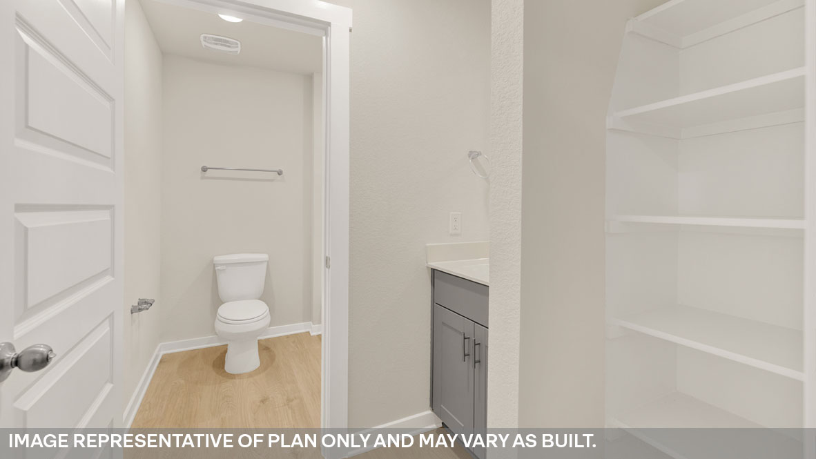 Hartland Ranch Holden Floorplan Bathroom 2  sink and bathtub