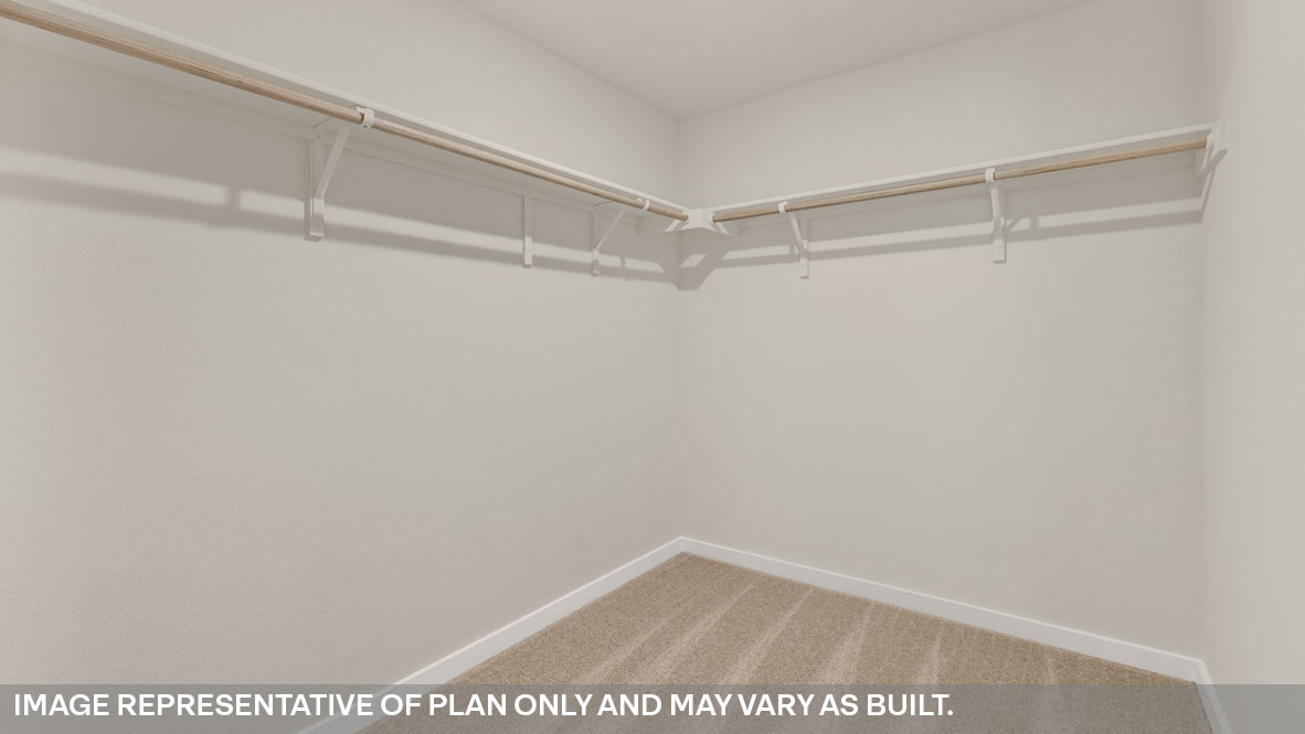 Hartland Ranch Holden Floorplan Bedroom 1 Closet corner