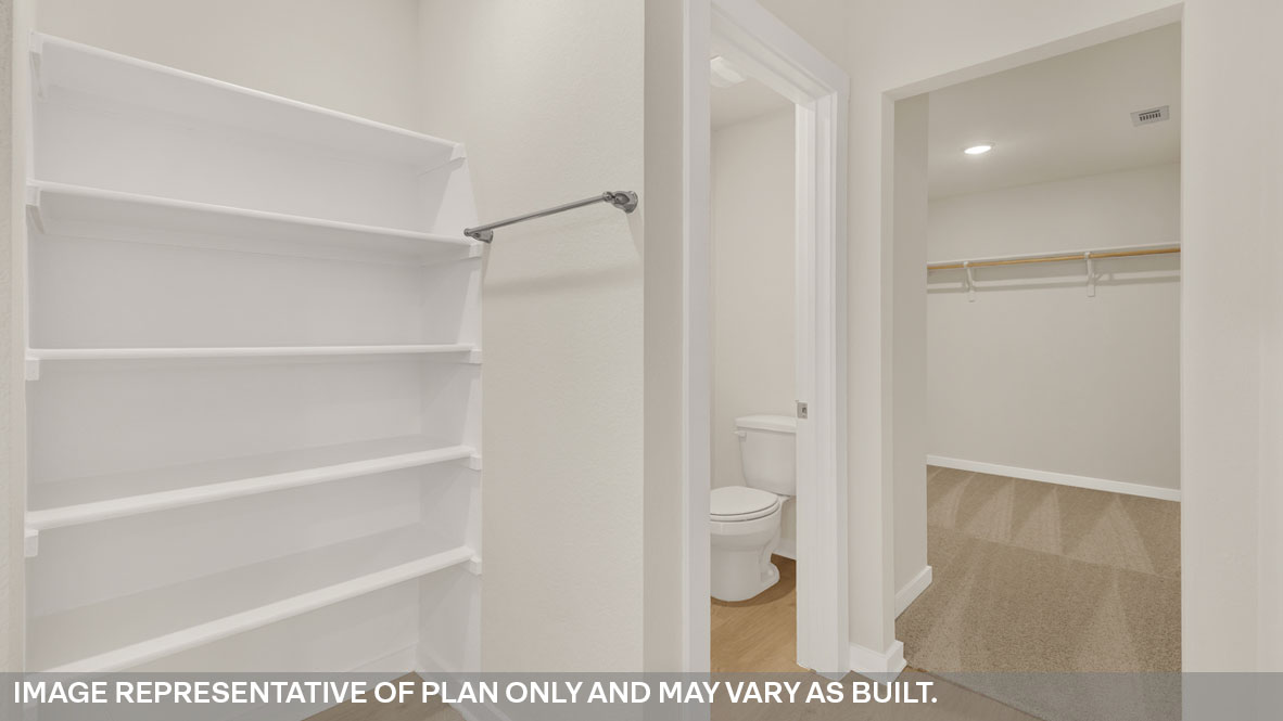 Holden Floorplan Bathroom 1 shelves and bedroom 1 closet