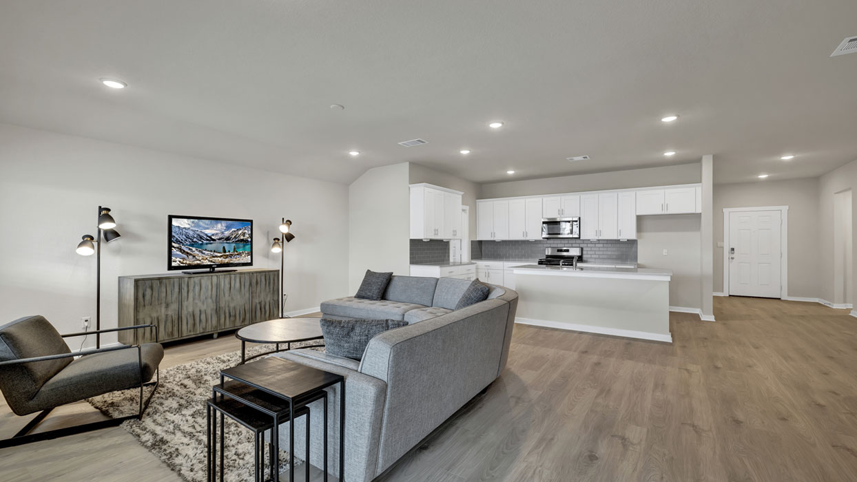 Hartland Ranch Holden Floorplan Living Room and Kitchen