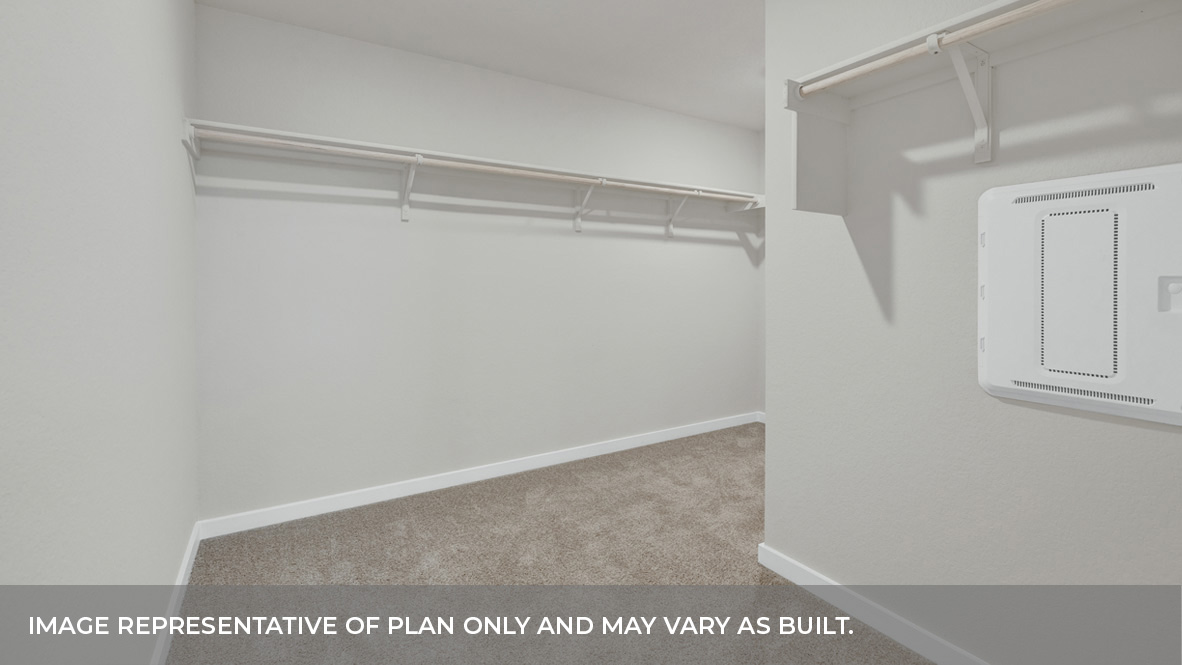 Hartland Ranch Irving Floorplan Bedroom 1 Closet