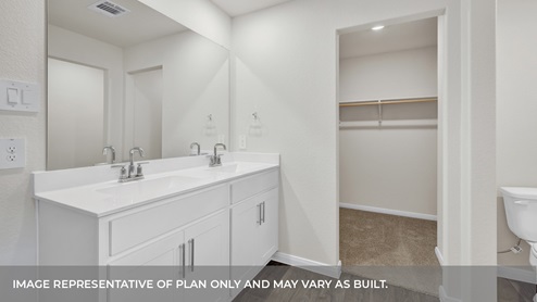 Heather Glen Bellvue Floorplan Bathroom1 Sink and Closet