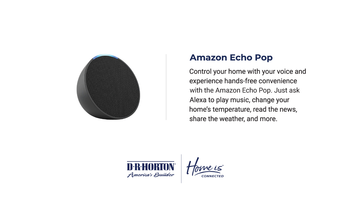 Home Is Connected Amazon Echo Pop