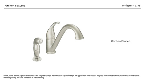 Whisper  Version 1  Kitchen Fixtures Product Package Image