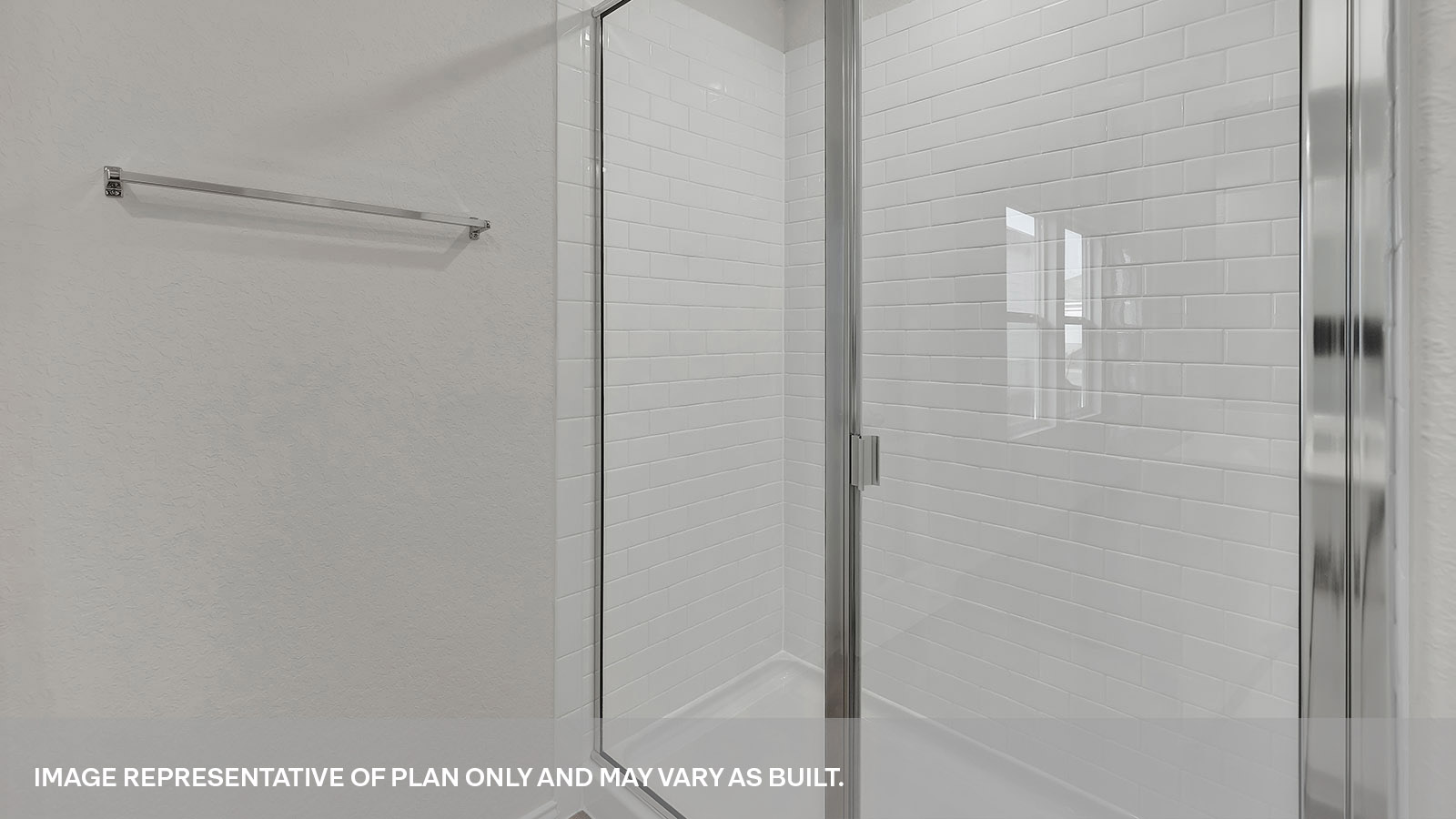 Main bathroom with a single sink and walk-in closet.