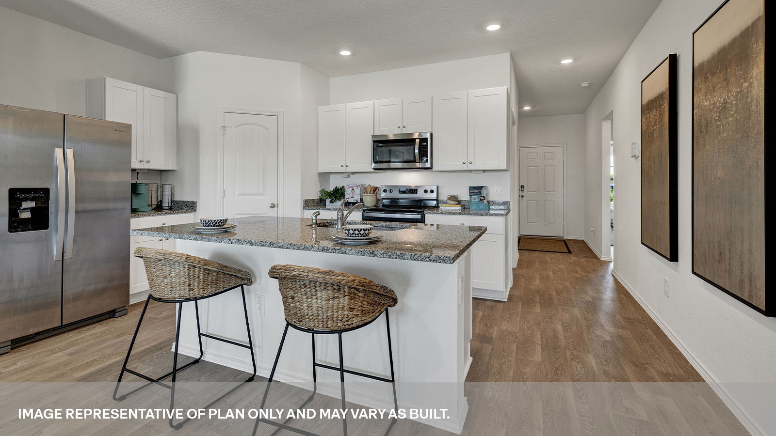 Arroyo Ranch Denton Floorplan Kitchen Island