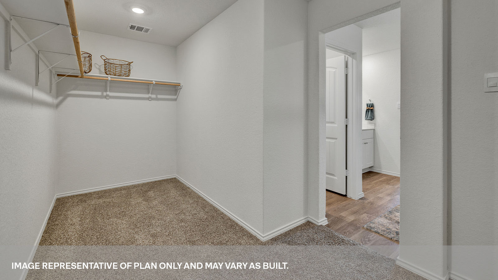 Arroyo Ranch Denton Floorplan Main Closet