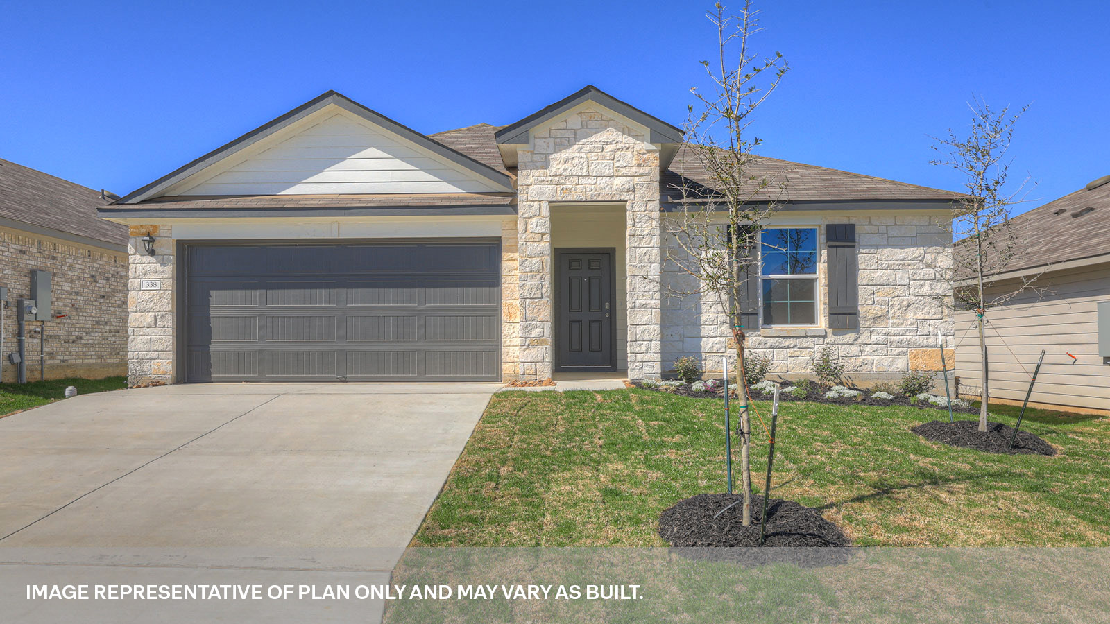 Arroyo Ranch Irvine A elevation with brick only exterior.