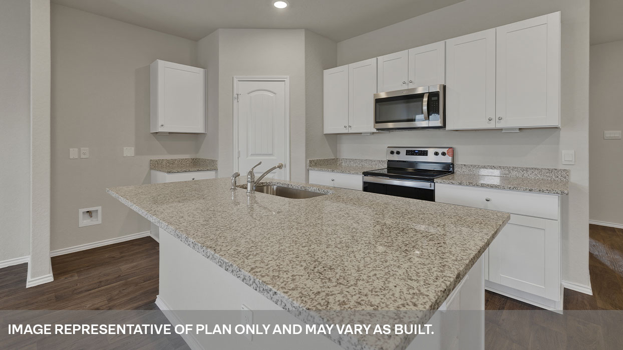 Arroyo Ranch Midland Floorplan Kitchen Island