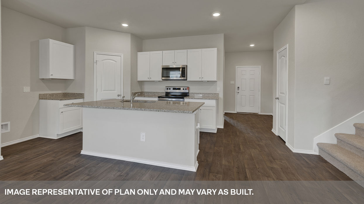 Arroyo Ranch Midland Floorplan Dining Room and Kitchen