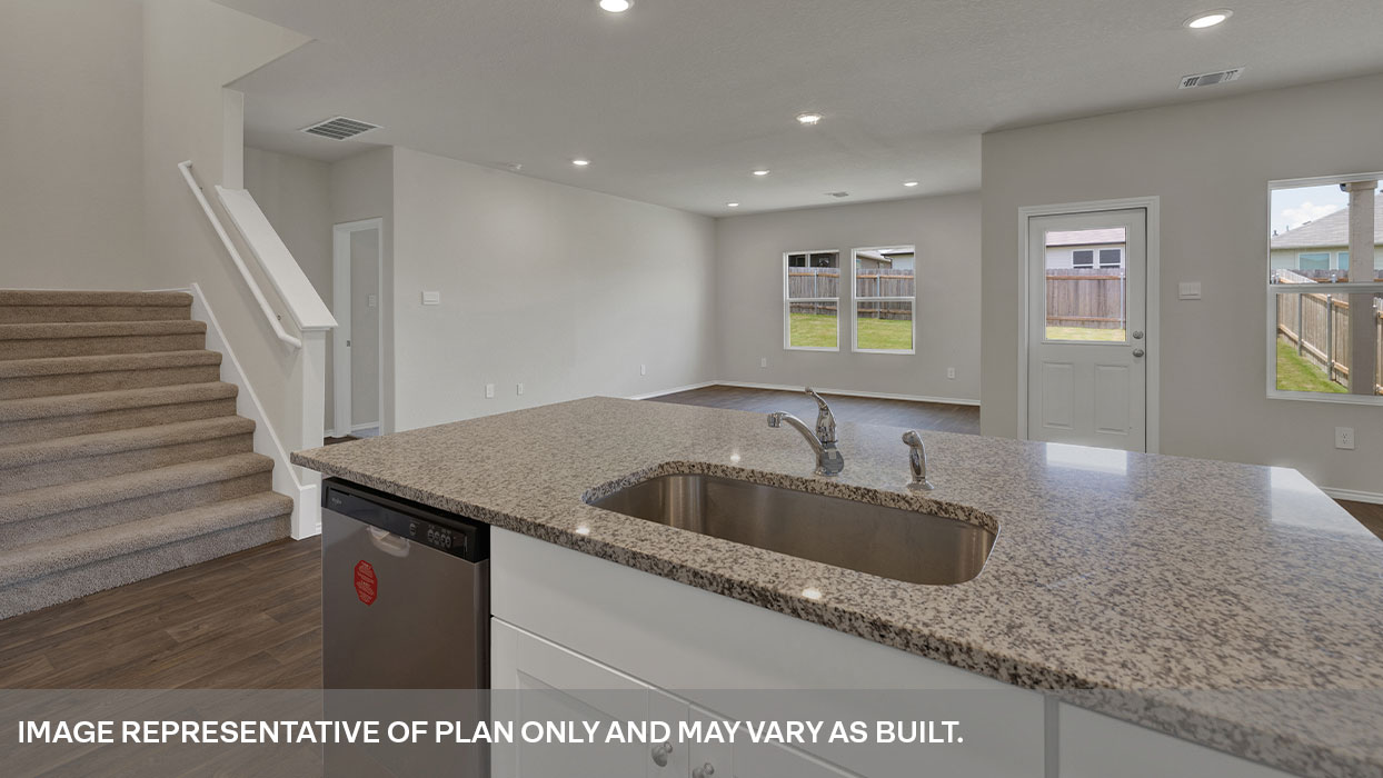 Arroyo Ranch Midland Floorplan Dining Room and Kitchen