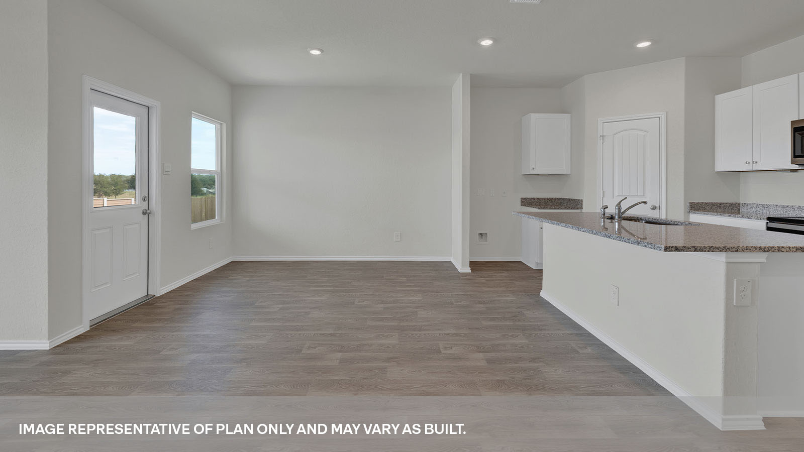 Arroyo Ranch Midland Floorplan Kitchen and Dining Room