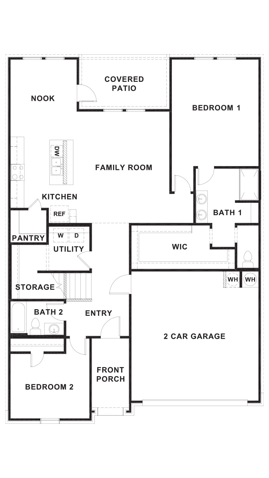 The Naples Floorplan 1st Floor