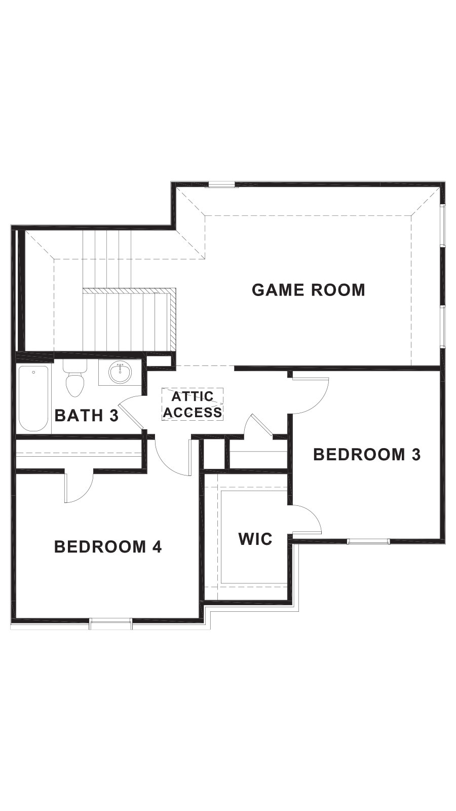 The Naples Floorplan 2nd Floor