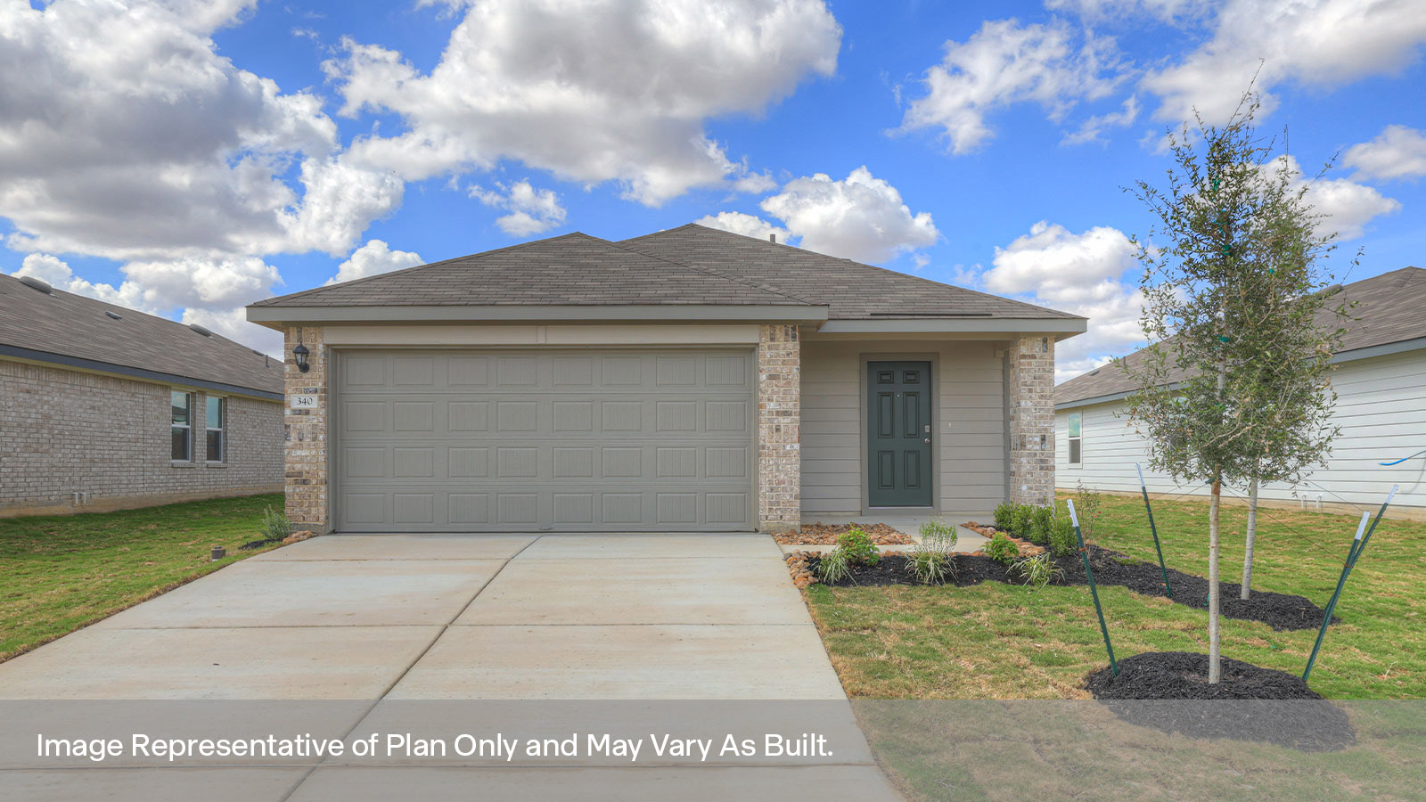 Caprock floorplan A elevation rendering.