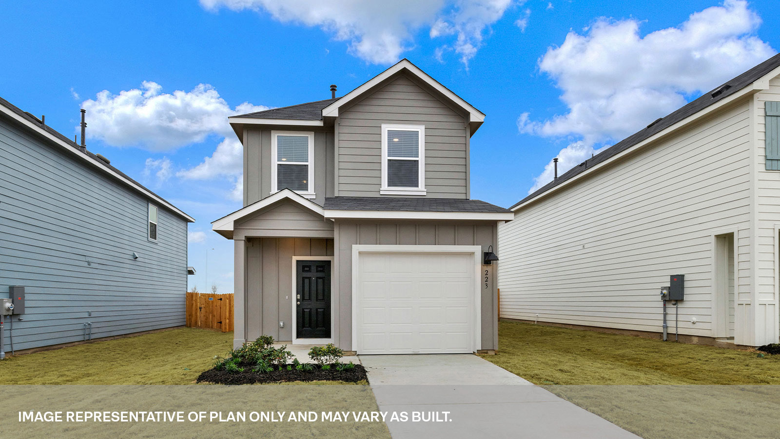 Bollinger Robin J Elevation Rendering 2 bedroom 2.5 bath Two Story