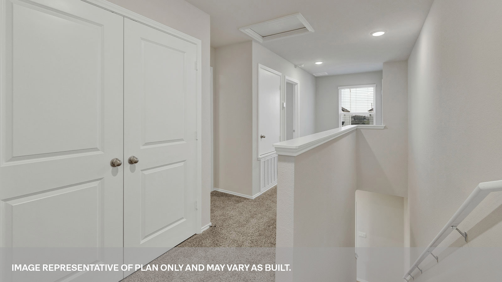 Second floor hallway and utility room.