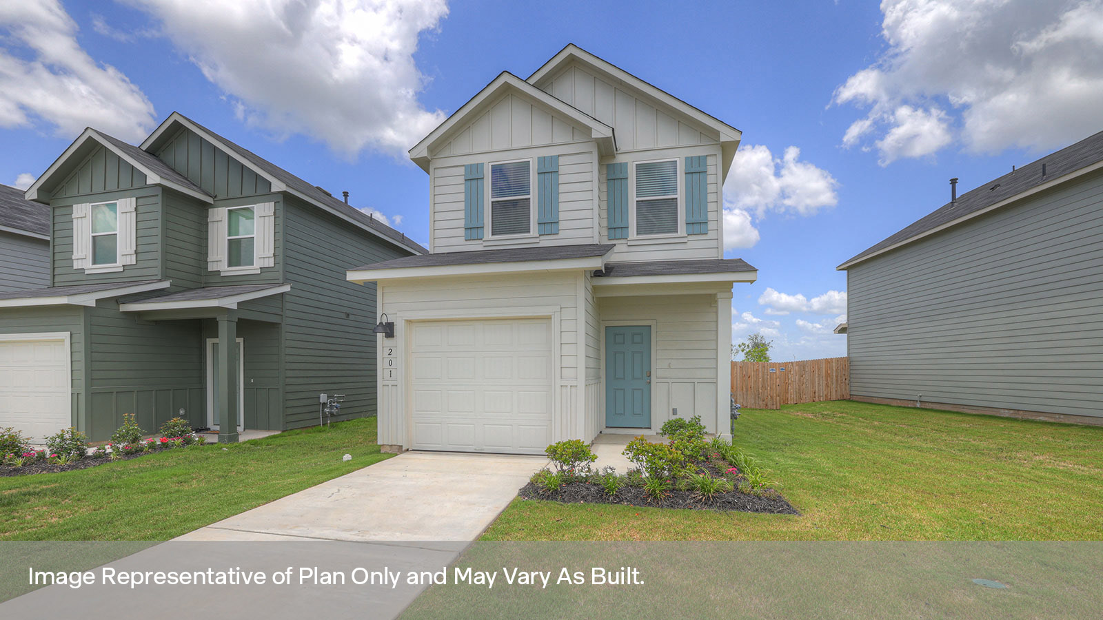 Bollinger Robin K Elevation Rendering 2 bedroom 2.5 bath Two Story