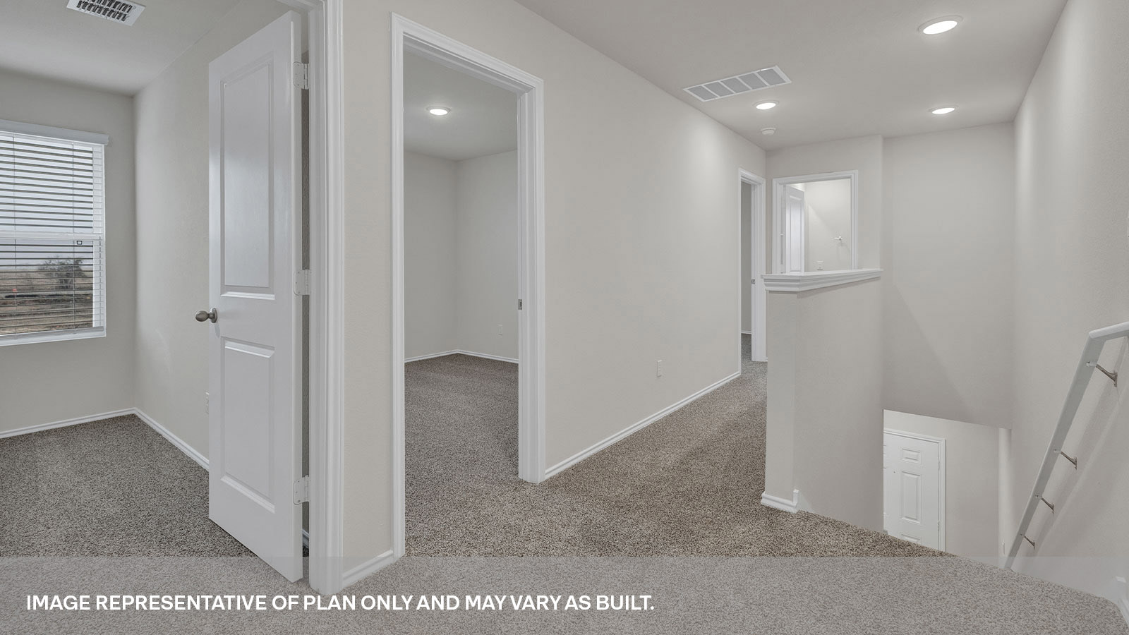 Second floor overlooking bedroom 2,3 and 4.