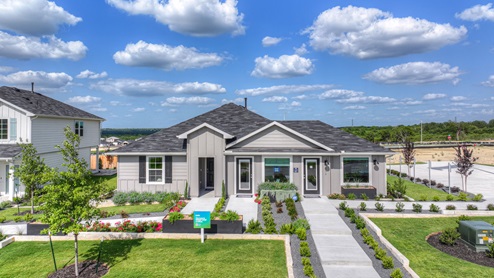 Gray exterior single story home