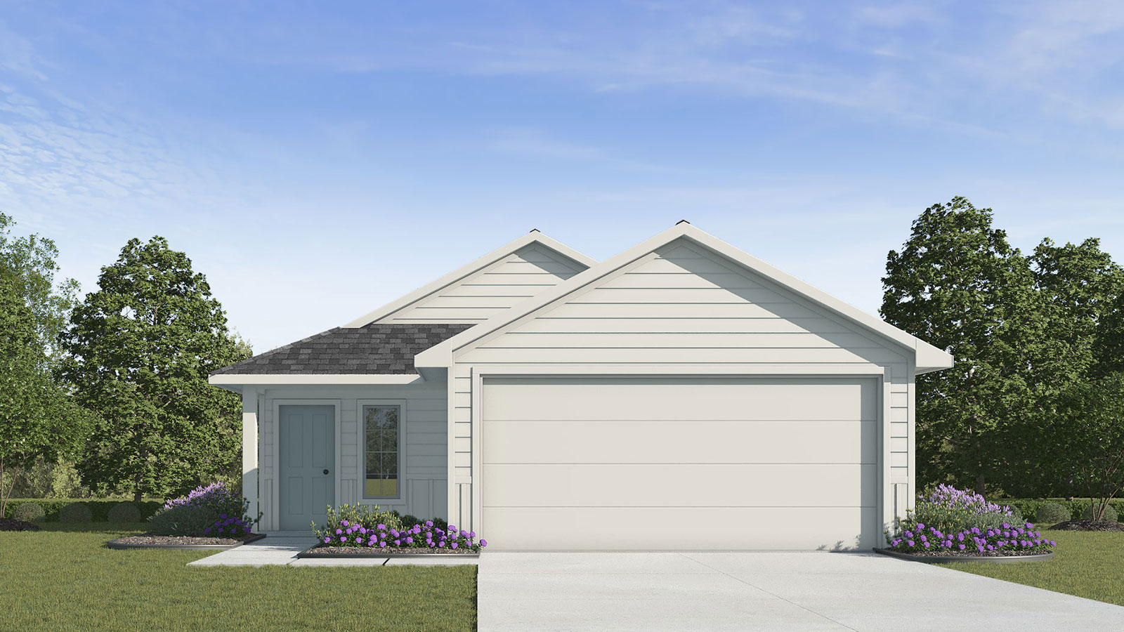 Bollinger Amber K Elevation Rendering 3 bedroom 2 bath One Story