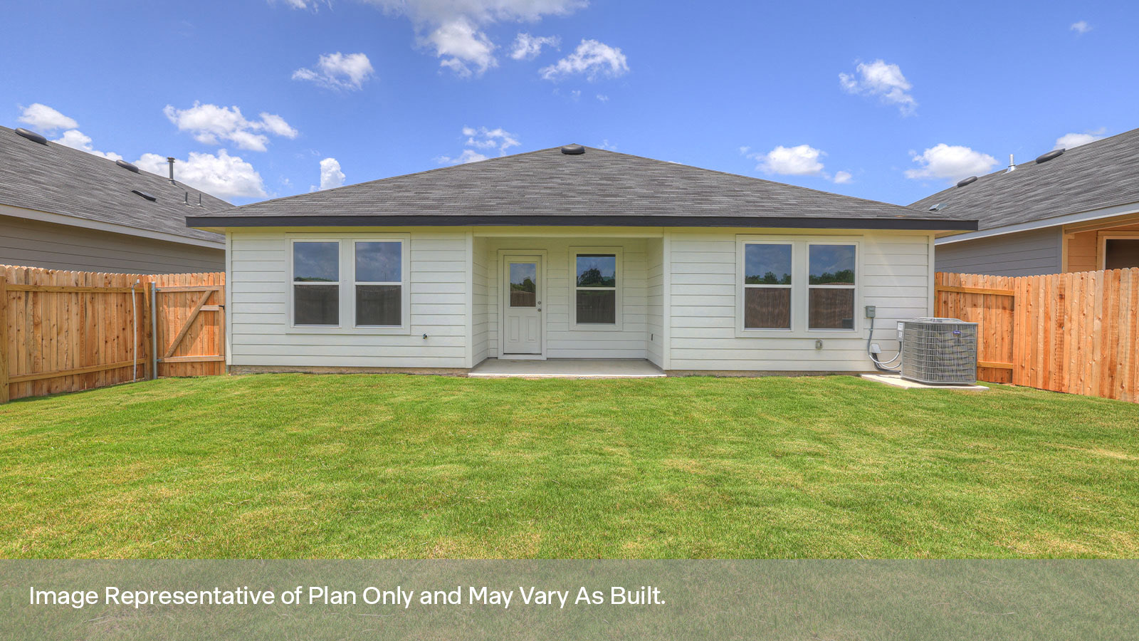 Backyard with bermuda sod