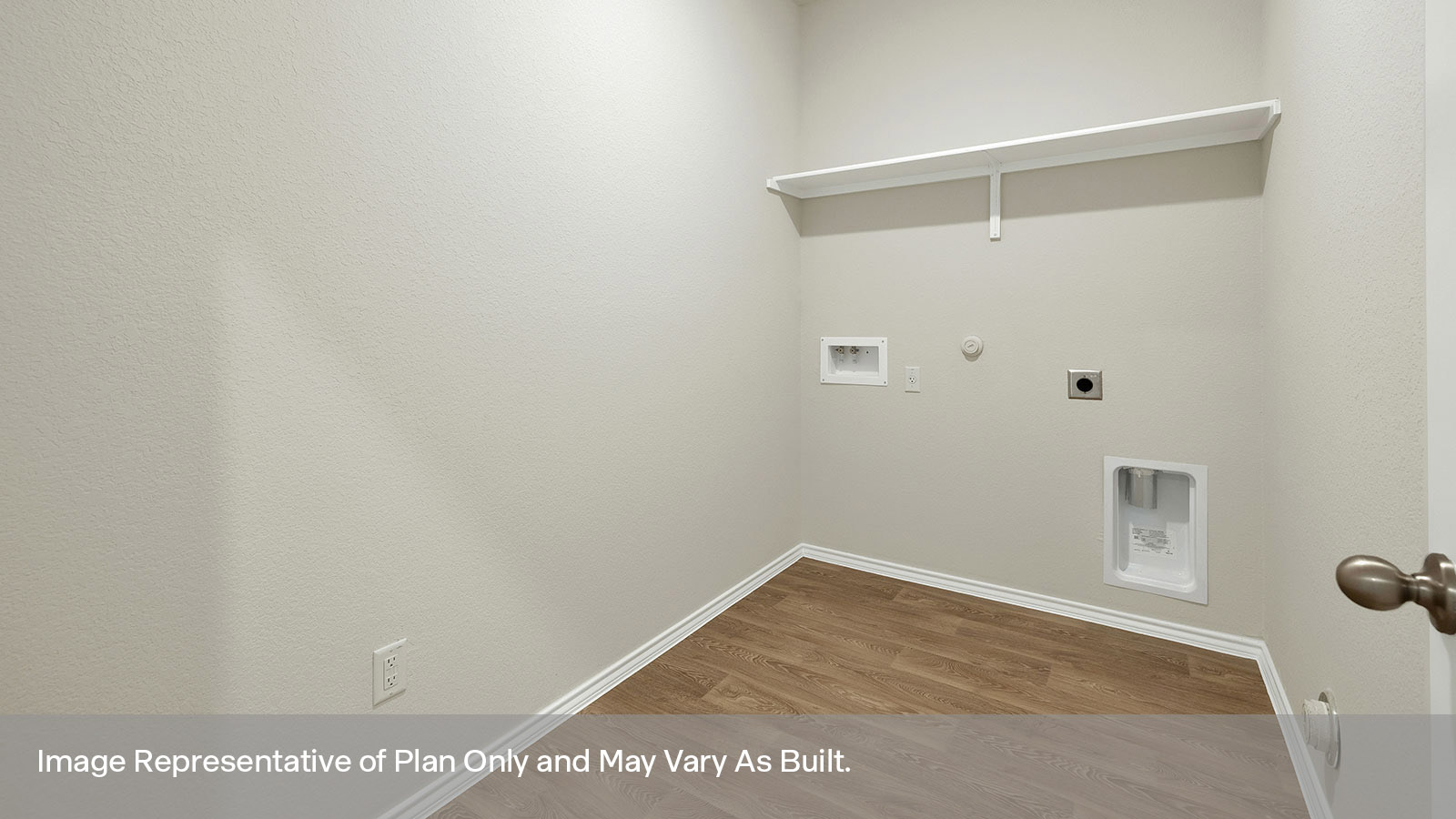 Laundry room with washer/dryer connections.