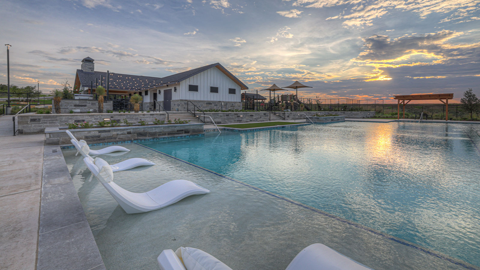 Pool Sunset